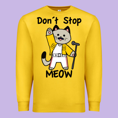 Don´t Stop Meow Premium Sweatshirt Designed By Pixelwave