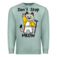 Seafoam Don´t Stop Meow Premium Sweatshirt - PixelWave