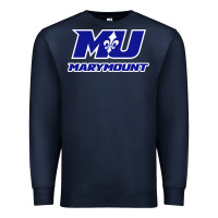 Navy marymount university vectorized Premium Sweatshirt - PixelWave