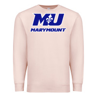Pale Pink marymount university vectorized Premium Sweatshirt - PixelWave