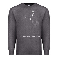 Charcoal Heather clap your hand say yeah Premium Sweatshirt - PixelWave