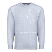 Heather Grey clap your hand say yeah Premium Sweatshirt - PixelWave