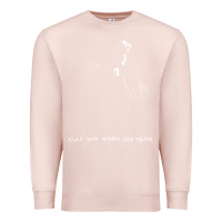 Pale Pink clap your hand say yeah Premium Sweatshirt - PixelWave