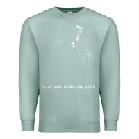 Seafoam clap your hand say yeah Premium Sweatshirt - PixelWave