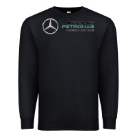 Black mercedis f1 Premium Sweatshirt - PixelWave