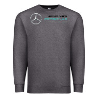 Charcoal Heather mercedis f1 Premium Sweatshirt - PixelWave