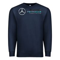 Navy mercedis f1 Premium Sweatshirt - PixelWave