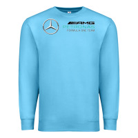 Ocean Blue mercedis f1 Premium Sweatshirt - PixelWave
