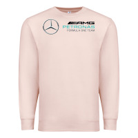 Pale Pink mercedis f1 Premium Sweatshirt - PixelWave