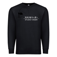Black studio vader   star Premium Sweatshirt - PixelWave