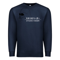 Navy studio vader   star Premium Sweatshirt - PixelWave