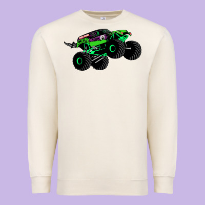 Monster Truck Grave Digger Premium Sweatshirt Designed By Pixelwave