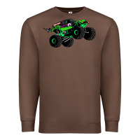 Chestnut monster truck grave digger Premium Sweatshirt - PixelWave
