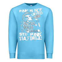 Ocean Blue Stay Punk Stay Drunk Premium Sweatshirt - PixelWave
