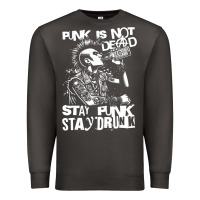 Smoke Stay Punk Stay Drunk Premium Sweatshirt - PixelWave