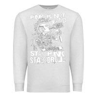 Oatmeal Heather Stay Punk Stay Drunk Premium Sweatshirt - PixelWave