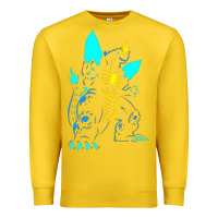Lemon Spacegodzilla Premium Sweatshirt - PixelWave