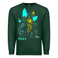 Sports Green Spacegodzilla Premium Sweatshirt - PixelWave