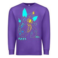 Purple Spacegodzilla Premium Sweatshirt - PixelWave