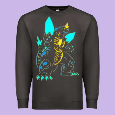 Spacegodzilla Premium Sweatshirt Designed By Pixelwave