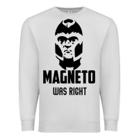 Dove Grey magneto was right Premium Sweatshirt - PixelWave