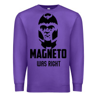 Purple magneto was right Premium Sweatshirt - PixelWave