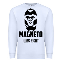 White magneto was right Premium Sweatshirt - PixelWave