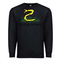Black no step on snek,libertarian,tumblr,meme,funny,polotics,no step,on,snek Premium Sweatshirt - PixelWave