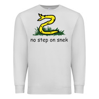 Dove Grey no step on snek,libertarian,tumblr,meme,funny,polotics,no step,on,snek Premium Sweatshirt - PixelWave