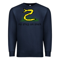 Navy no step on snek,libertarian,tumblr,meme,funny,polotics,no step,on,snek Premium Sweatshirt - PixelWave