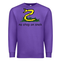 Purple no step on snek,libertarian,tumblr,meme,funny,polotics,no step,on,snek Premium Sweatshirt - PixelWave