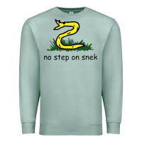 Seafoam no step on snek,libertarian,tumblr,meme,funny,polotics,no step,on,snek Premium Sweatshirt - PixelWave