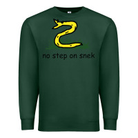 Sports Green no step on snek,libertarian,tumblr,meme,funny,polotics,no step,on,snek Premium Sweatshirt - PixelWave