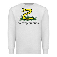 Oatmeal Heather no step on snek,libertarian,tumblr,meme,funny,polotics,no step,on,snek Premium Sweatshirt - PixelWave
