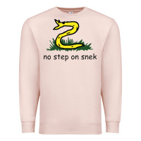 Pale Pink no step on snek,libertarian,tumblr,meme,funny,polotics,no step,on,snek Premium Sweatshirt - PixelWave