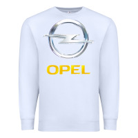 White Opel Premium Sweatshirt - PixelWave