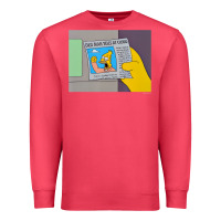Cardinal The Simpsons Old Man Yells At Cloud Newspaper V1 Premium Sweatshirt - PixelWave
