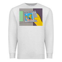 Oatmeal Heather The Simpsons Old Man Yells At Cloud Newspaper V1 Premium Sweatshirt - PixelWave