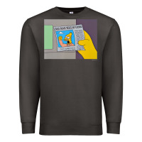 Smoke The Simpsons Old Man Yells At Cloud Newspaper V1 Premium Sweatshirt - PixelWave