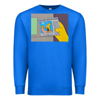 True Royal The Simpsons Old Man Yells At Cloud Newspaper V1 Premium Sweatshirt - PixelWave