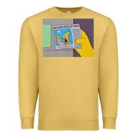 Antique Gold The Simpsons Old Man Yells At Cloud Newspaper V1 Premium Sweatshirt - PixelWave