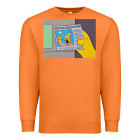 Carrot The Simpsons Old Man Yells At Cloud Newspaper V1 Premium Sweatshirt - PixelWave