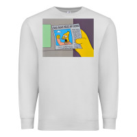 Dove Grey The Simpsons Old Man Yells At Cloud Newspaper V1 Premium Sweatshirt - PixelWave