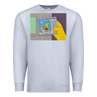 Heather Grey The Simpsons Old Man Yells At Cloud Newspaper V1 Premium Sweatshirt - PixelWave