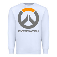 White overwatch Premium Sweatshirt - PixelWave