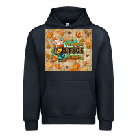 Navy Pumpkin spice junkie Urban Hoodie - RanaPortraitStore