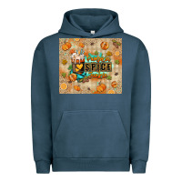 Pigment Midnight Navy Pumpkin spice junkie Urban Hoodie - RanaPortraitStore