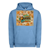 Pigment Pebble Blue Pumpkin spice junkie Urban Hoodie - RanaPortraitStore