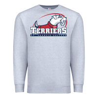 Heather Grey st. francis terriers(SFC), brooklyn Premium Sweatshirt - PixelWave