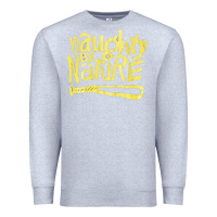 Heather Grey Naughty by Nature, Naughty, Nature, the Naughty by Nature, Naughty by  Premium Sweatshirt - PixelWave